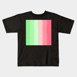 Pencil Strokes Of Greens and Pinks Kids T-Shirt
